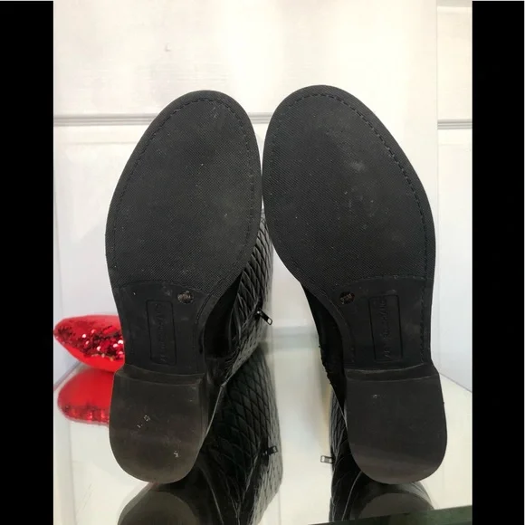 Arturo Chiang Black Quilted Fusco Boots /Size 9.5 - Picture 10 of 17